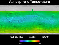 Orbit 21719 atmospheric temperature map