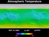 Orbit 21815 atmospheric temperature map