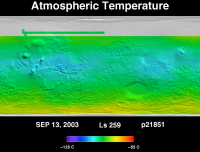 Orbit 21851 atmospheric temperature map