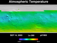 Orbit 21863 atmospheric temperature map