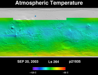 Orbit 21935 atmospheric temperature map