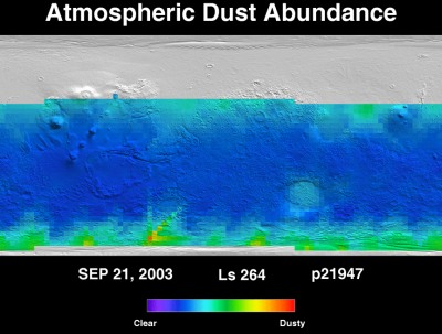 Orbit 21947 dust map