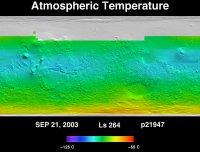 Orbit 21947 atmospheric temperature map
