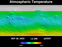 Orbit 22031 atmospheric temperature map