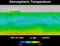 Orbit 22043 atmospheric temperature map