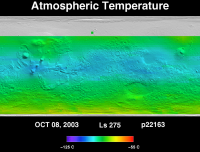 Orbit 22163atmospheric temperature map