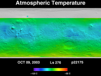 Orbit 22175atmospheric temperature map