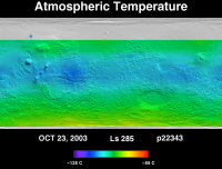 Orbit 22343atmospheric temperature map