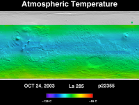 Orbit 22355atmospheric temperature map