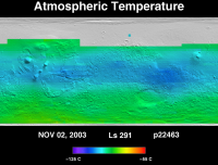 Orbit 22463atmospheric temperature map