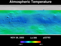 Orbit 22763atmospheric temperature map