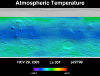 Orbit 22799atmospheric temperature map