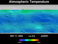 Orbit 22943atmospheric temperature map