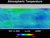 Orbit 22967atmospheric temperature map