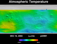 Orbit 22991atmospheric temperature map