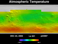 Orbit 23087atmospheric temperature map