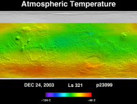 Orbit 23099atmospheric temperature map