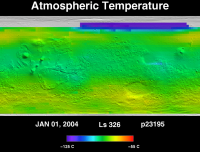 Orbit 23195atmospheric temperature map
