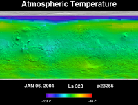 Orbit 23255atmospheric temperature map