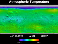 Orbit 23267atmospheric temperature map