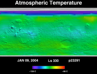 Orbit 23291atmospheric temperature map
