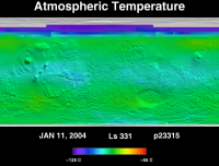 Orbit 23315atmospheric temperature map