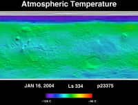 Orbit 23375atmospheric temperature map