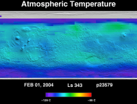 Orbit 23579atmospheric temperature map