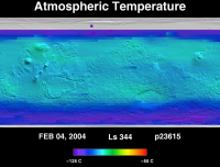 Orbit 23615atmospheric temperature map