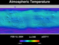 Orbit 23711atmospheric temperature map