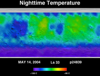 Orbit 24839nighttime surface temperature map