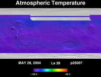 Orbit 25007atmospheric temperature map