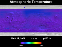 Orbit 25019atmospheric temperature map