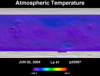 Orbit 25067atmospheric temperature map