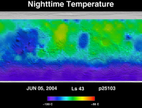 Orbit 25103nighttime surface temperature map
