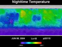 Orbit 25115nighttime surface temperature map