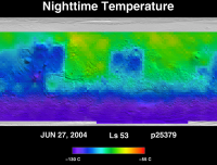 Orbit 25379nighttime surface temperature map