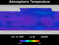 Orbit 25535atmospheric temperature map