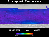 Orbit 26135atmospheric temperature map