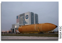 Second Redesigned Space Shuttle External Tank Arrives at NASA Kennedy Space Center