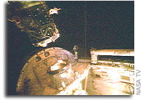 Discovery Departs Space Station