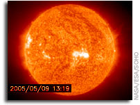 Joint USAF/NOAA Report of Solar and Geophysical Activity  9 May 2005