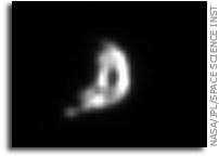 NASA Cassini Image: Epimetheus and Saturn 03-28-2005