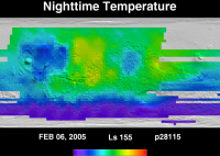Orbit 28115nighttime surface temperature map