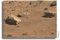 Possible Meteorites in the Martian Hills