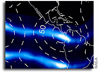 First Global Connection between Weather and Space Weather