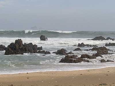 beach on the way to Santiago Chile