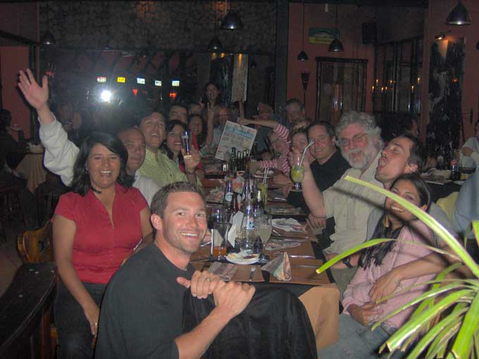 farewell dinner in Antofagasta