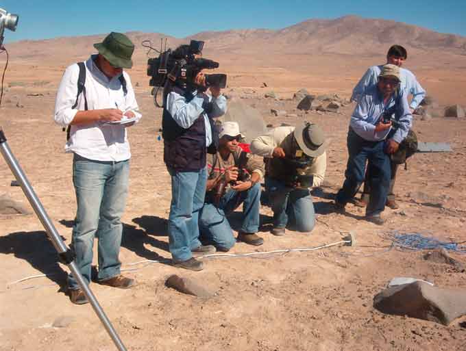 reporters at broadcast