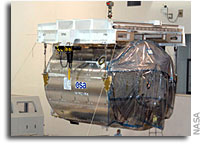 Columbus moves to payload canister